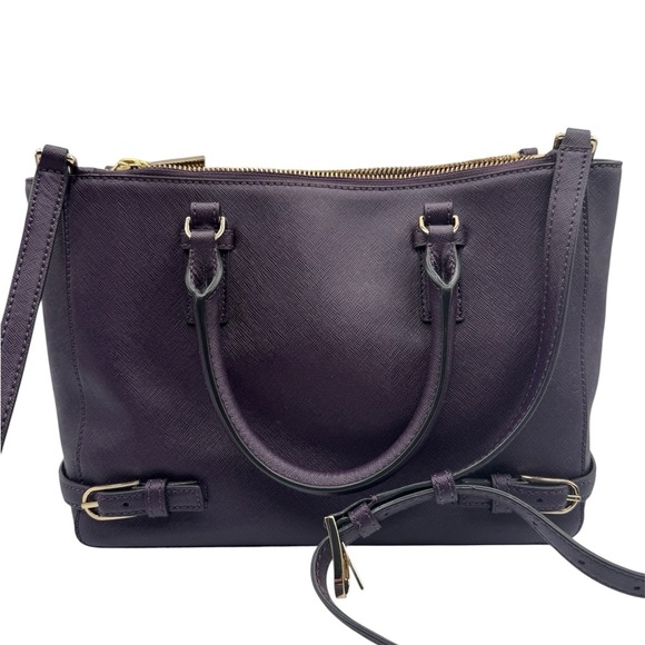 Tory Burch Robinson Double Zip Satchel | Excellent Used Condition - Picture 3 of 10